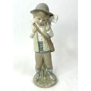 Lliadro Zaphir Young Shepherd Boy Lamb Spain Vintage Figurine